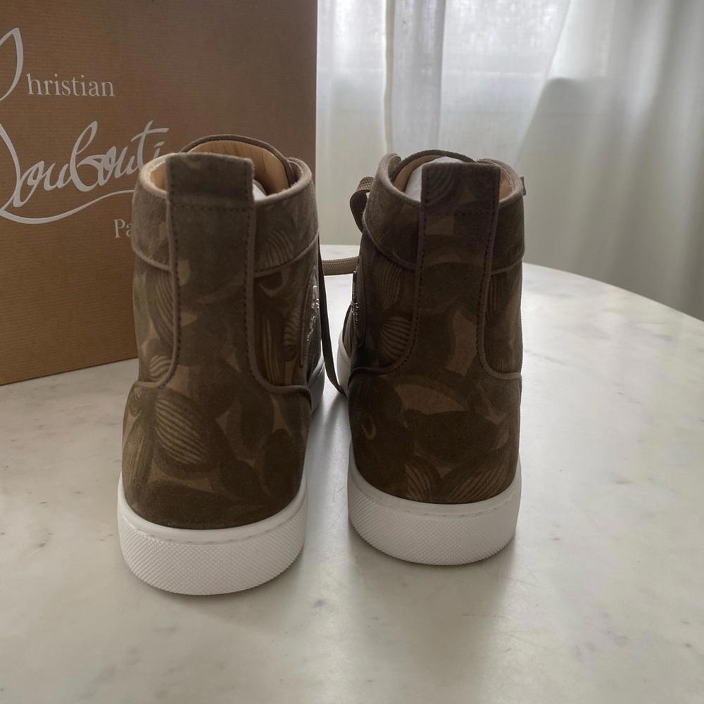 Christian Louboutin - Louis Orlato Petunia Leather High-top Sneakers, size 44 - Picture 10 of 14
